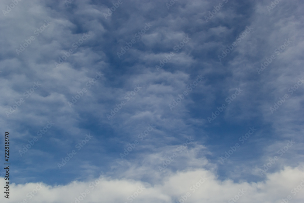 The vast blue sky and clouds sky