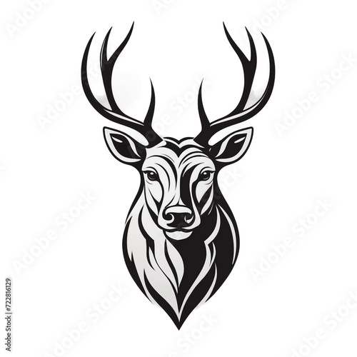 deer head icon logo © lumerb