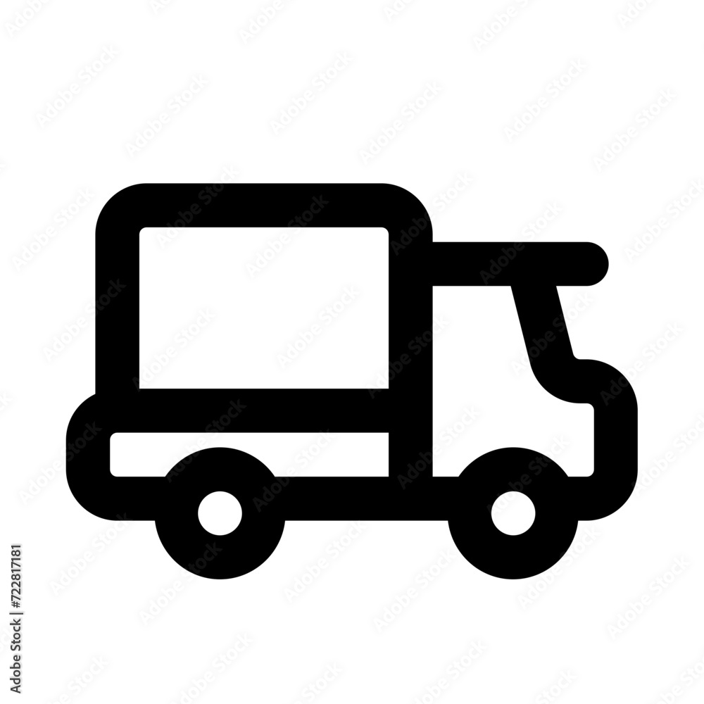 Bread Truck Line Icon Bread Truck Line Icon
