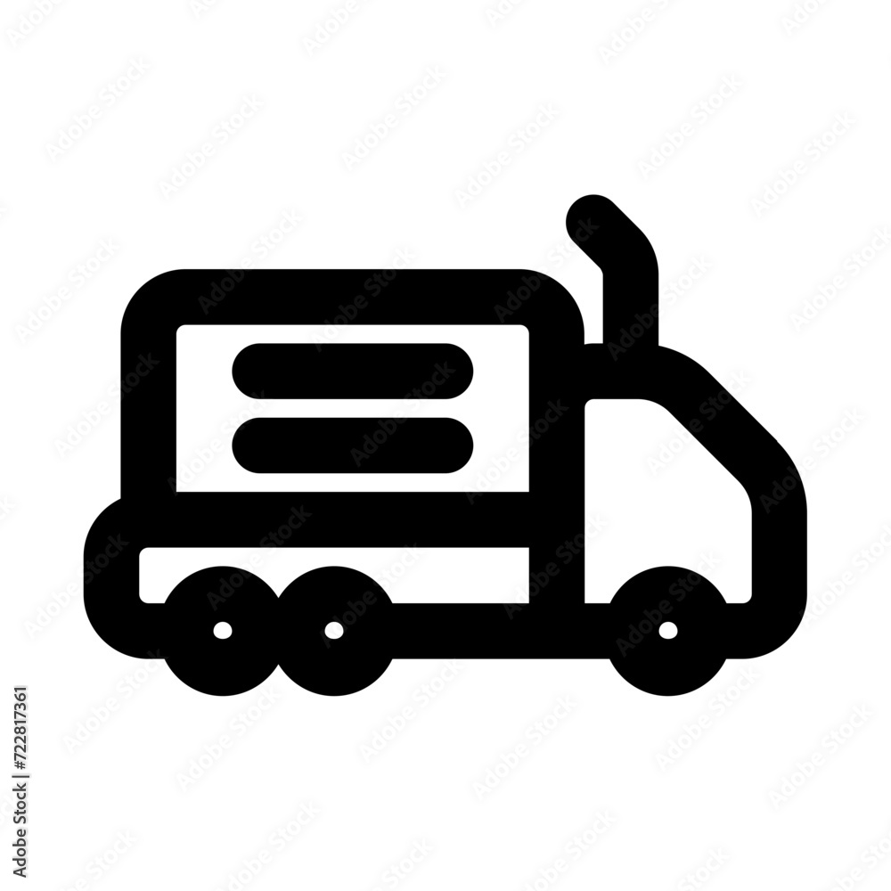 Truck Line Icon