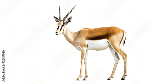 Springbok isolated on white background