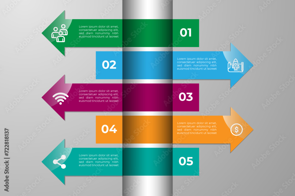 Steps business data visualization timeline process infographic template design with icons. Steps business data visualization timeline process infographic template design with icons.