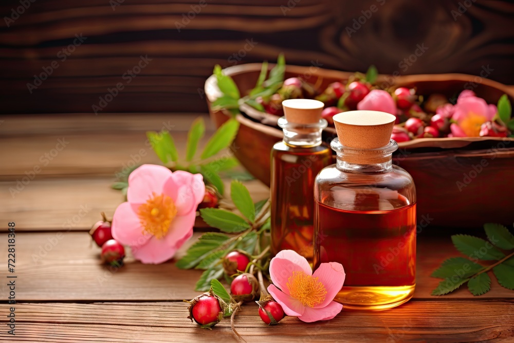 Wild Rose Essential Oil, Rose Hip Extract, Rosehip Extraction, Dog Rose Infusion, Dogrose Oil Wild Rose Essential Oil, Rose Hip Extract, Rosehip Extraction, Dog Rose Infusion, Dogrose Oil