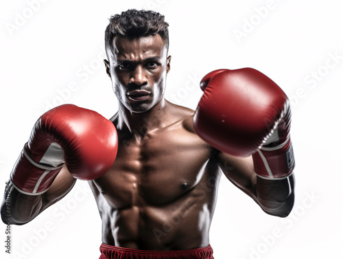 a man wearing boxing gloves