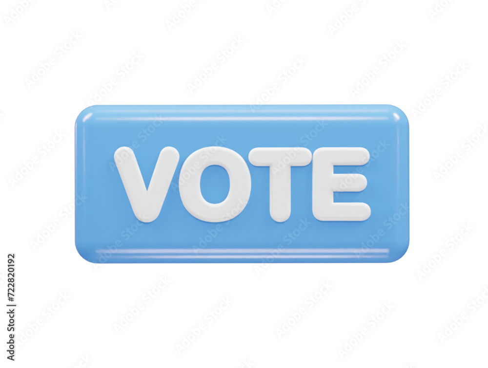 Vote icon illustration 3d rendering Vote icon illustration 3d rendering