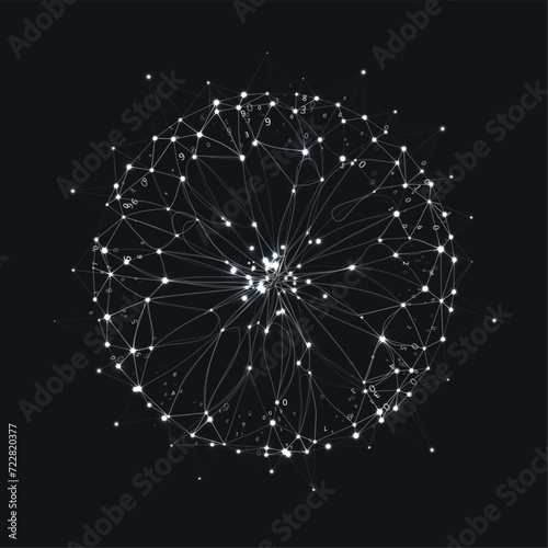 Abstract big data visualization.