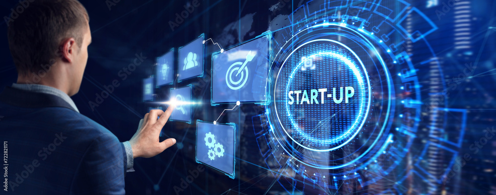 Business, Technology, Internet and network concept.  Start-up funding crowdfunding investment venture capital. Entrepreneurship.
