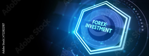Online trading, Forex, Investment and financial market concept. 3d illustration