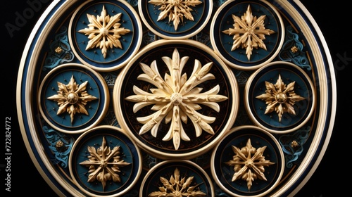 Stained glass rosette window UHD wallpaper