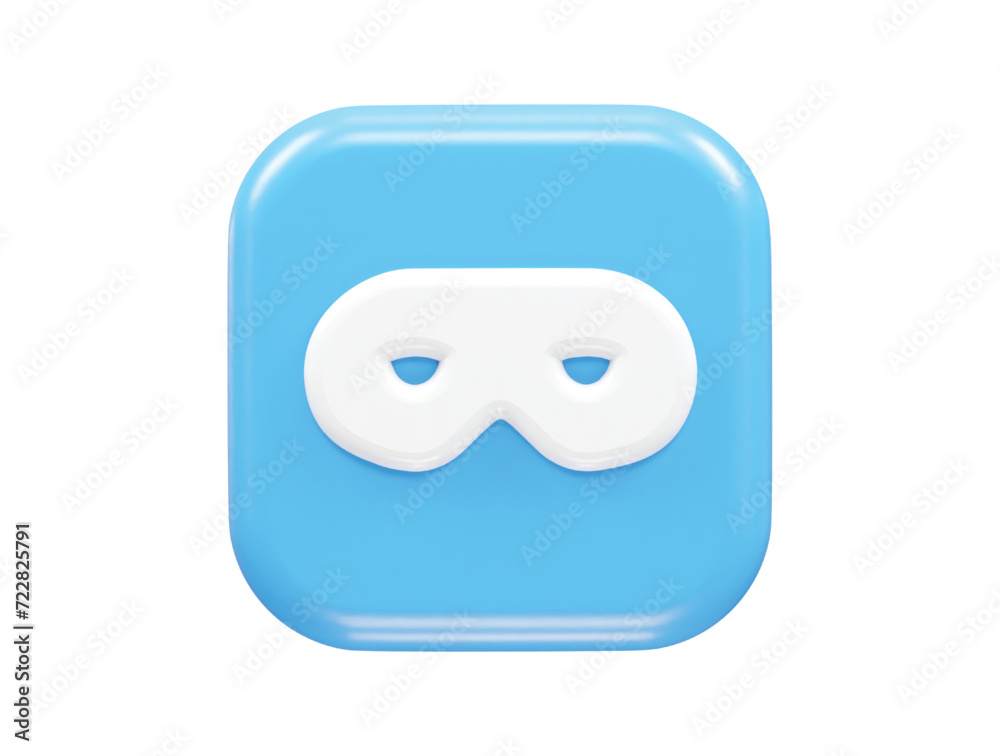 Privacy safety icon 3d rendering illustration Privacy safety icon 3d rendering illustration