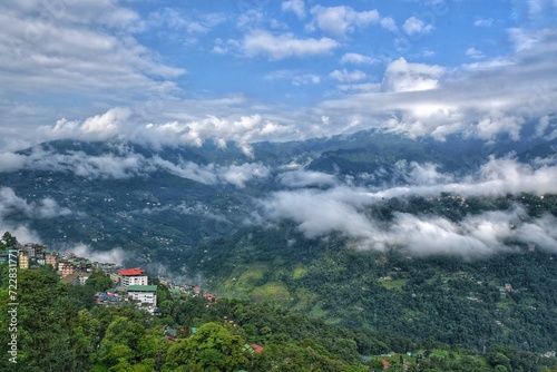 Photography Gangtok View Point offers a breathtaking panoramic view of the lush green hills, winding roads and the majestic Kanchenjunga mountain range