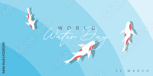 World water day illustration template design