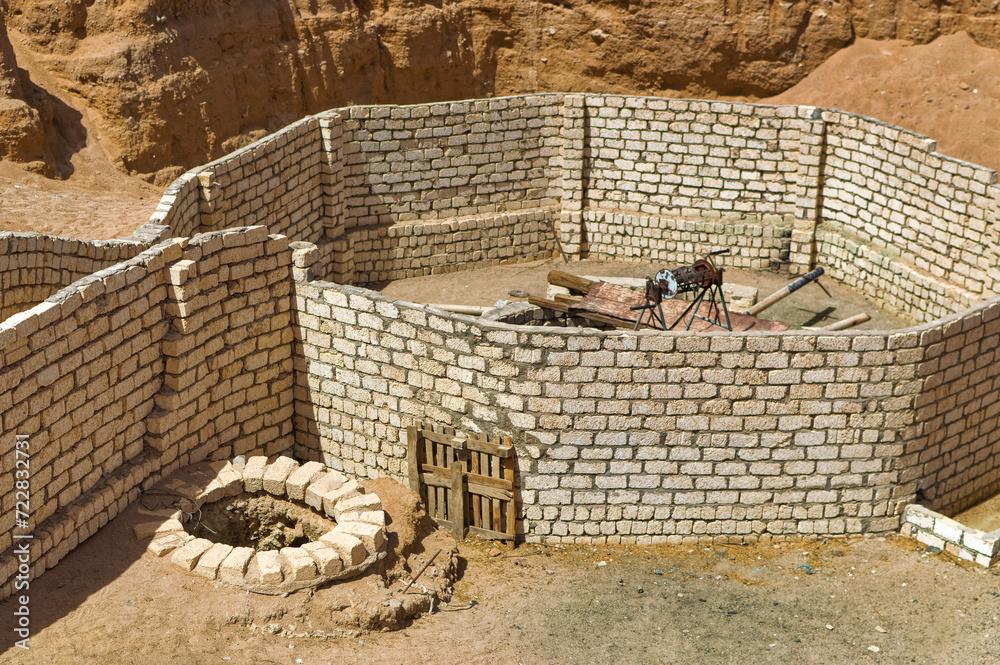 A well located in desert village in Egypt.