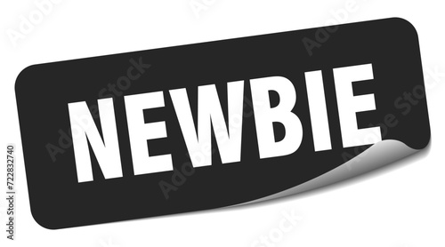 newbie sticker. newbie label