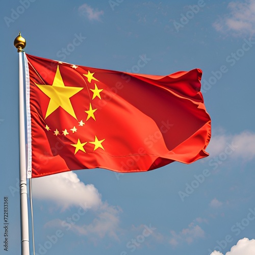 flag in the wind