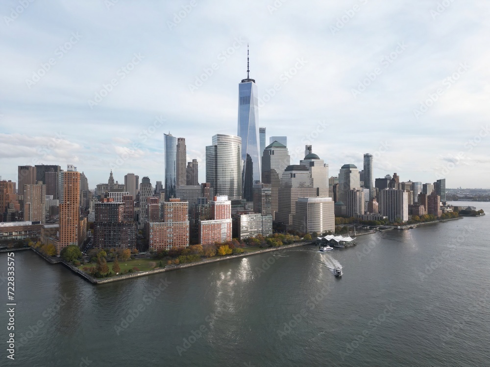 New York city Manhattan skyline from New Jersey. Manhattan over the Hudson river. NYC cityscape, aerial view. Manhattan downtown skyline with urban skyscrapers. New York Manhattan from above. New York city Manhattan skyline from New Jersey. Manhattan over the Hudson river. NYC cityscape, aerial view. Manhattan downtown skyline with urban skyscrapers. New York Manhattan from above.