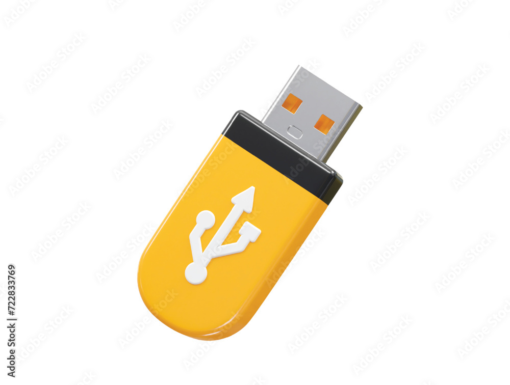 Pendrive usb icon 3d rendering illustration element Pendrive usb icon 3d rendering illustration element