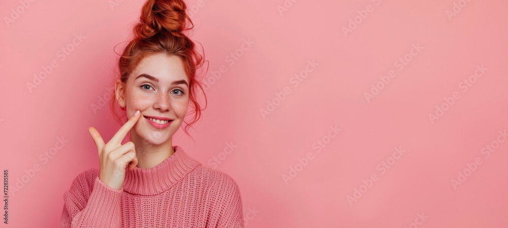 Playful Young Woman Making Finger Frames on Pink Background
Playful Young Woman Making Finger Frames on Pink Background