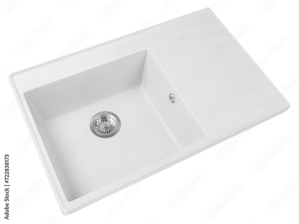 white stone kitchen sink isolated white stone kitchen sink isolated