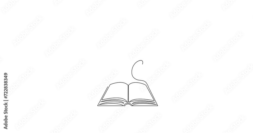Headphone and book one line art animation,hand drawn audio reading device,listening audiobook wireless gadget continuous contour drawing motion.Education and studying concept outline.4k self-drawing Headphone and book one line art animation,hand drawn audio reading device,listening audiobook wireless gadget continuous contour drawing motion.Education and studying concept outline.4k self-drawing