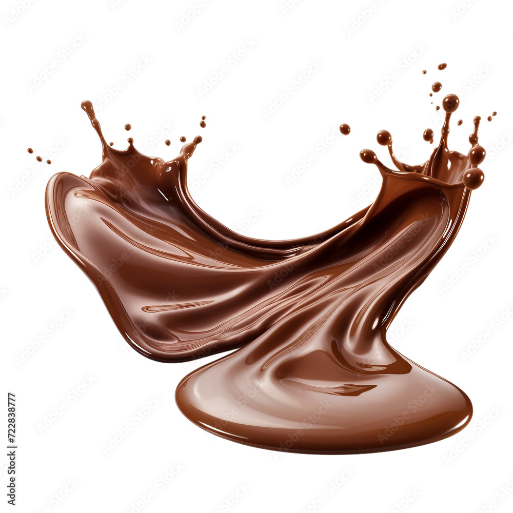 chocolate splash isolated on white chocolate splash isolated on white