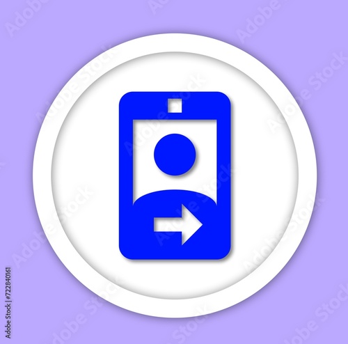 Icon for phone gallery access on a purple background.