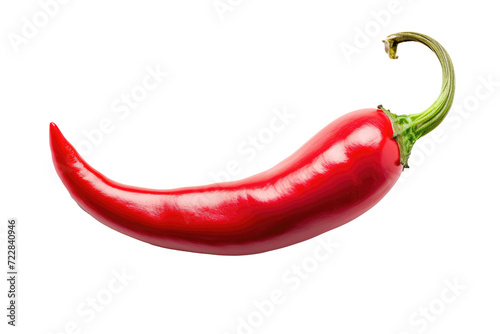 Hot red chili pepper  cut out - stock png.
