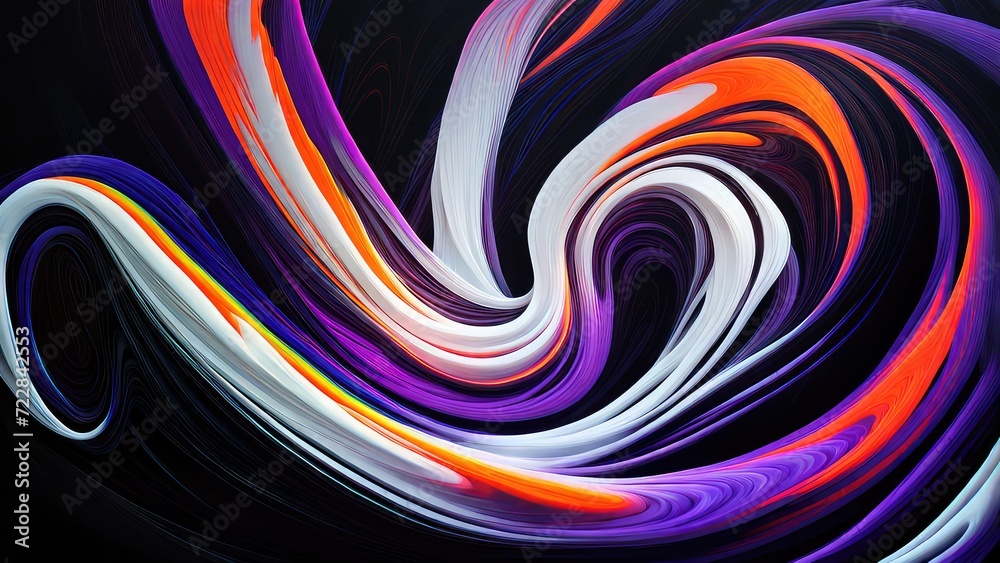 Splashes of colored milk on a black background Splashes of colored milk on a black background
