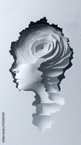 paper art brain