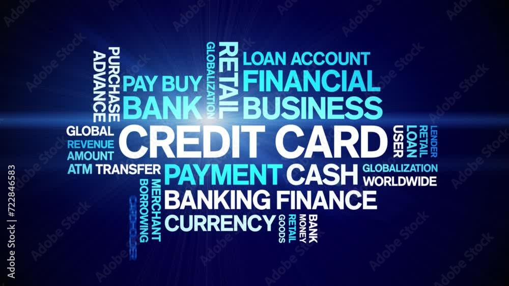 Credit Card animated word cloud;text design animation tag kinetic typography seamless loop. Credit Card animated word cloud;text design animation tag kinetic typography seamless loop.