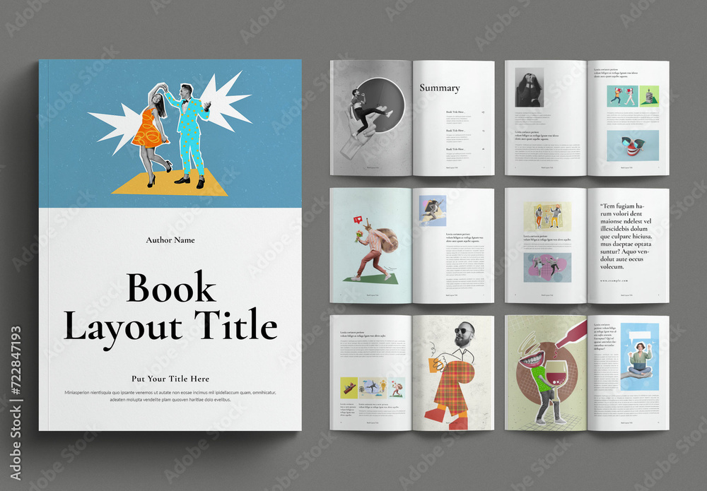 Book Layout Design Template Stock Template Adobe Stock Book Layout Design Template Stock Template Adobe Stock