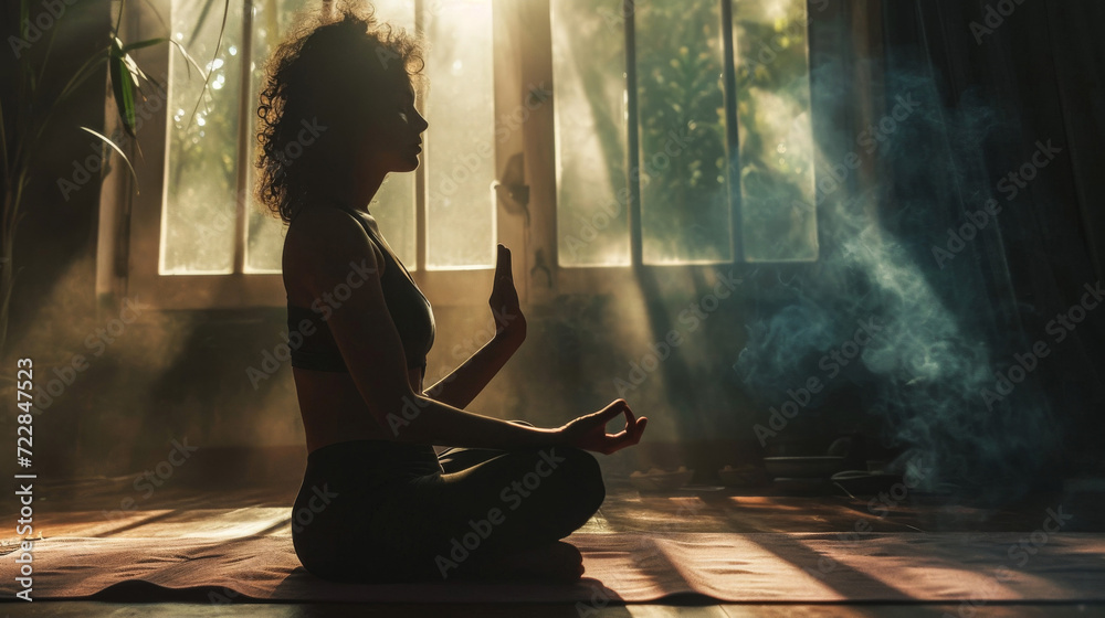 Young Woman Practicing Yoga in a Peaceful Gym Environment
Young Woman Practicing Yoga in a Peaceful Gym Environment