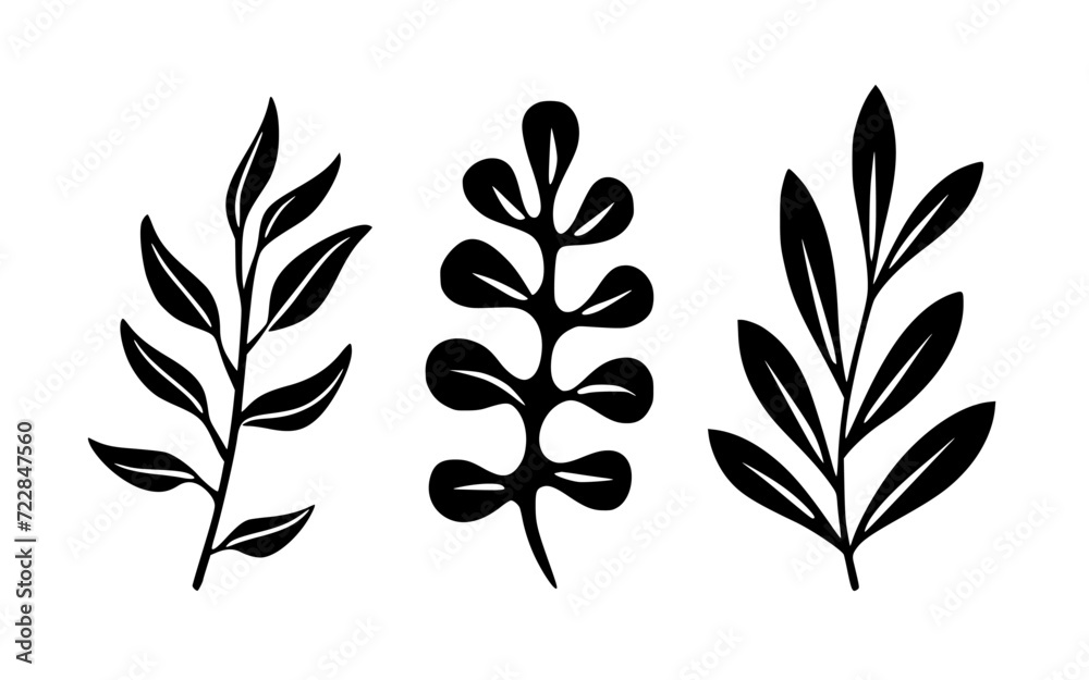 Leaves vector clipart. Spring illustration. Leaves vector clipart. Spring illustration.
