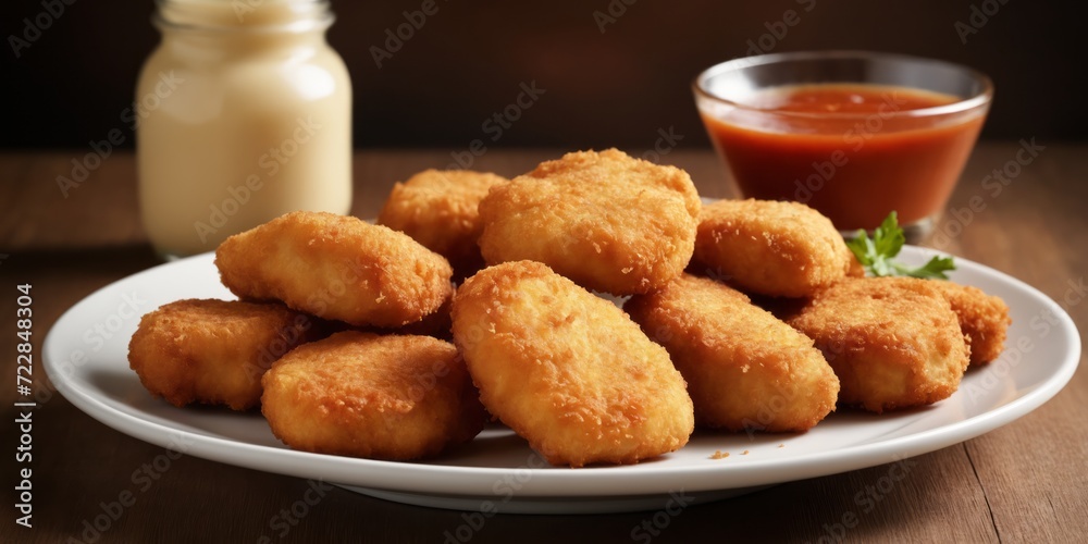 chicken nuggets and sauces chicken nuggets and sauces