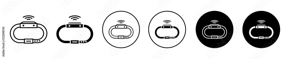 Smartband vector icon set collection. Smartband Outline flat Icon. Smartband vector icon set collection. Smartband Outline flat Icon.