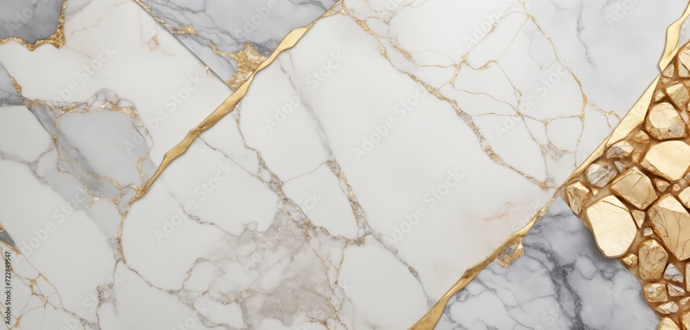 Marble stone texture background material with elements of semi-precious stones and gold created luxury themed 
