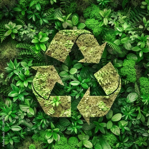 Environmental friendly recycle symbol