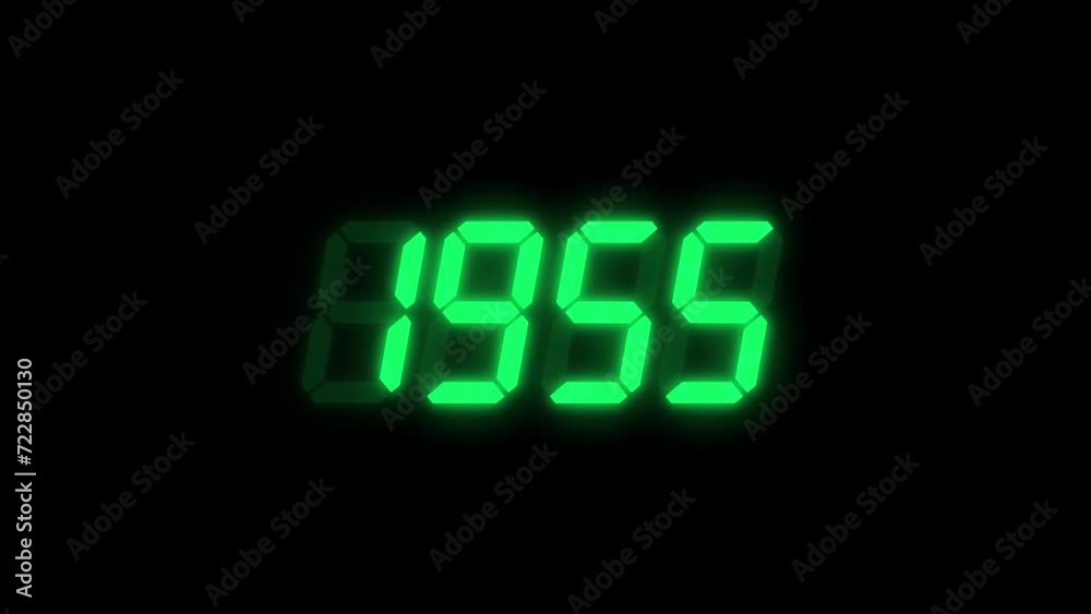 Digital counter counting up from 1900 to 2025. Number counter for happy new year etc. (4K footage motion video) Digital counter counting up from 1900 to 2025. Number counter for happy new year etc. (4K footage motion video)