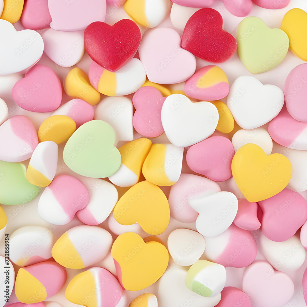 a lot of different colored hearts on a white surface a lot of different colored hearts on a white surface
