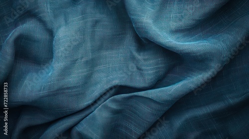 slate blue, jeans blue, denim blue abstract vintage background for design. Fabric cloth canvas texture. Color gradient, ombre. Rough, grain. Matte, shimmer 