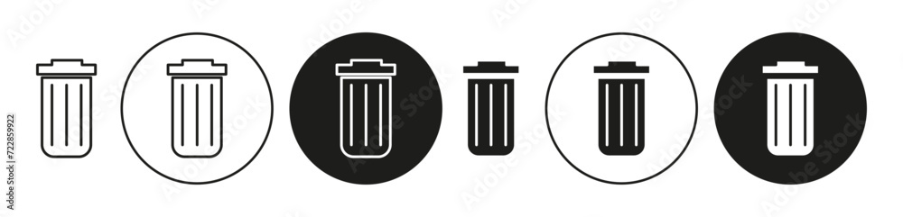 Delete outlined icon contour line vector. Delete flat and simple set design Delete outlined icon contour line vector. Delete flat and simple set design