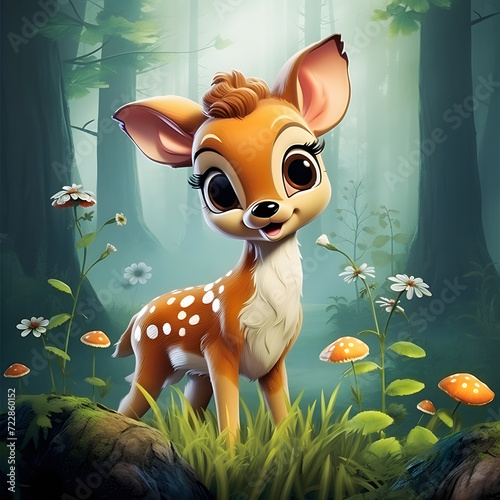 little fawn  toys  poster  wallpaper for children s room