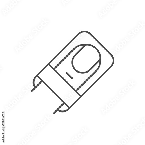 Finger splint line outline icon