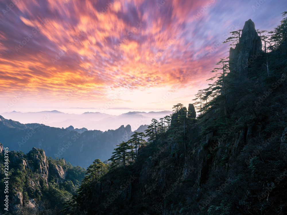 Scenery of Mount Huangshan, Anhui
