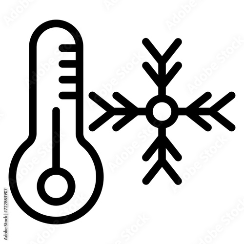 Hypothermia Icon Style