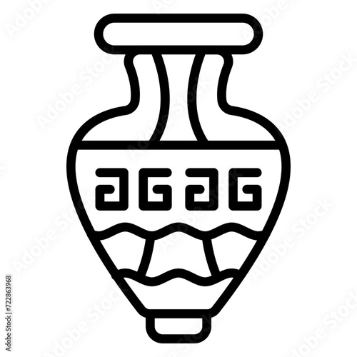 Ancient Vase Icon Style