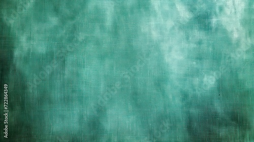 seafoam green, sage green, turqoise green abstract vintage background for design. Fabric cloth canvas texture. Color gradient, ombre. Rough, grain. Matte, shimmer 