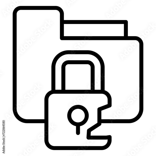 Personal Data Breach Icon Style