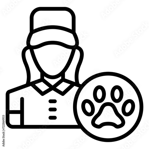 Animal Handler Female Icon Style