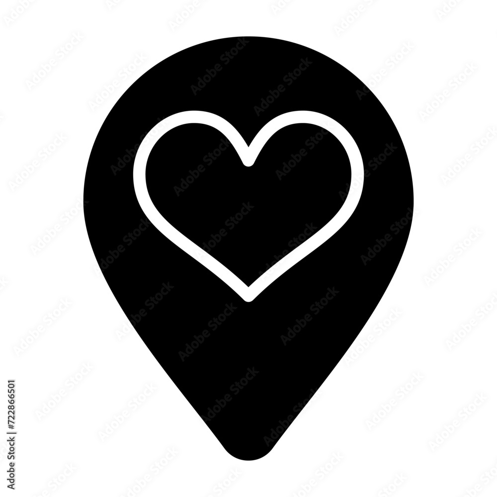 Fototapeta premium Location Vector Icon